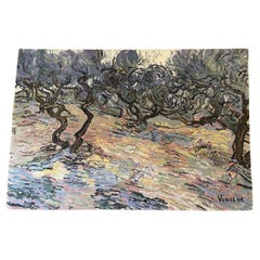 1995, Danish Ege Axminster Vincent van Gogh "Olive Trees" Wool Rug/Wall Hanging 