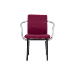 1995 Ettore Sottsass for Knoll Mandarin Dining Chair in Silver with Upholstery