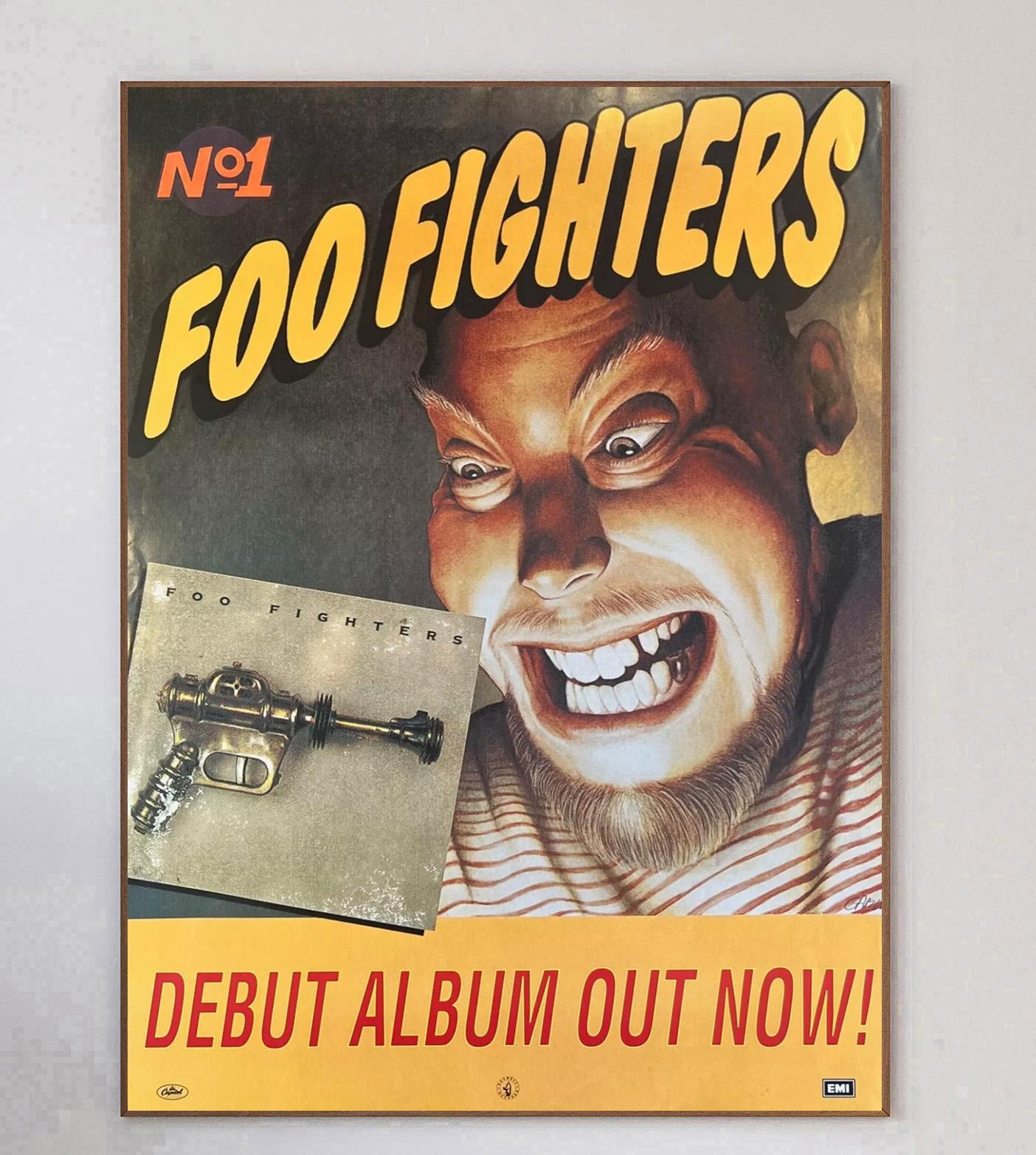 1995 Foo Fighters - Debütalbum Original Vintage Poster (Ende des 20. Jahrhunderts) im Angebot