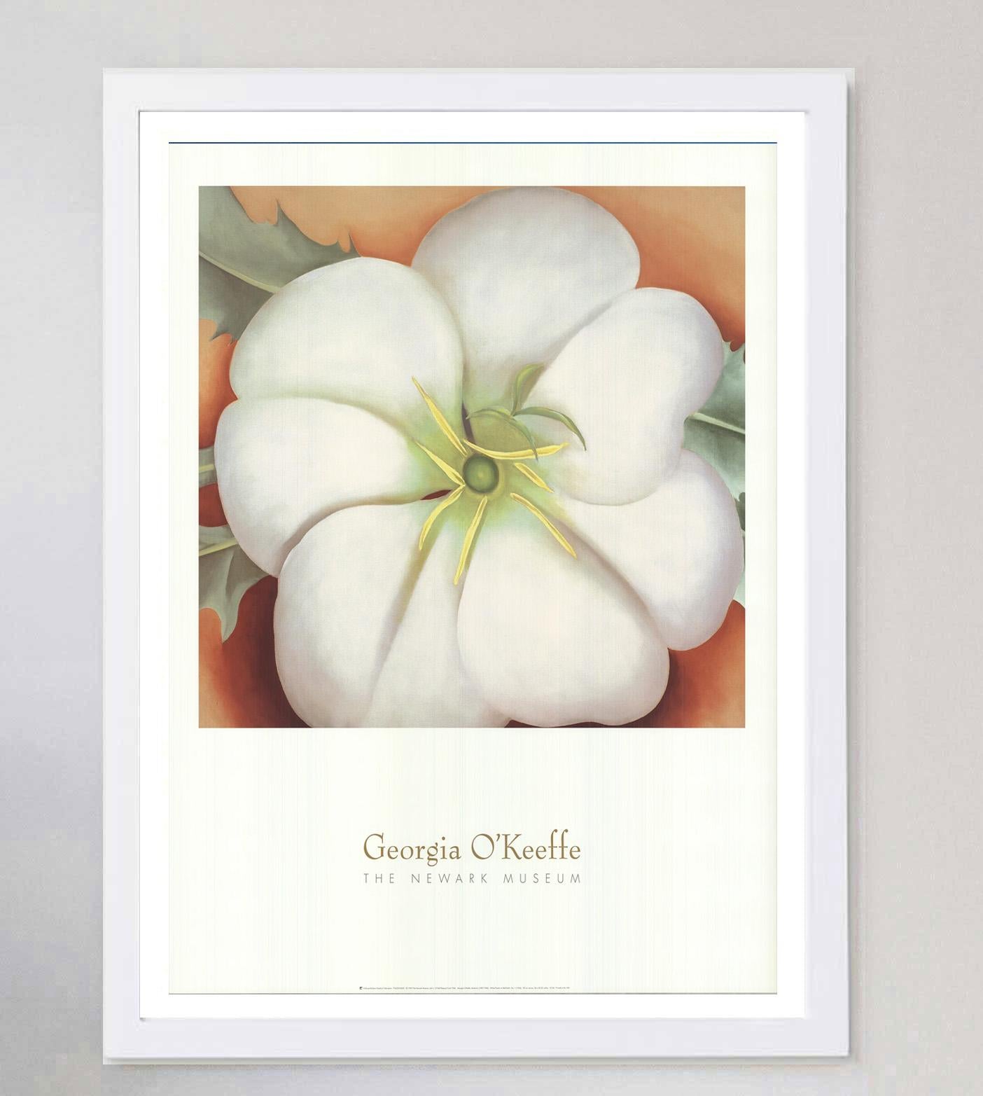 1995 Georgia O'Keeffe - Il Museo di Newark - Poster originale d'epoca In condizioni buone in vendita a Winchester, GB