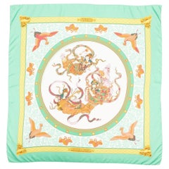 1995 Hermes Nikko by D. Rybaltchenko Silk Scarf