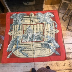 1995 Hermes Foulard en soie Carrè La Fontaine de Bartholdi
