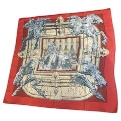1995 Hermes Foulard en soie Carrè La Fontaine de Bartholdi