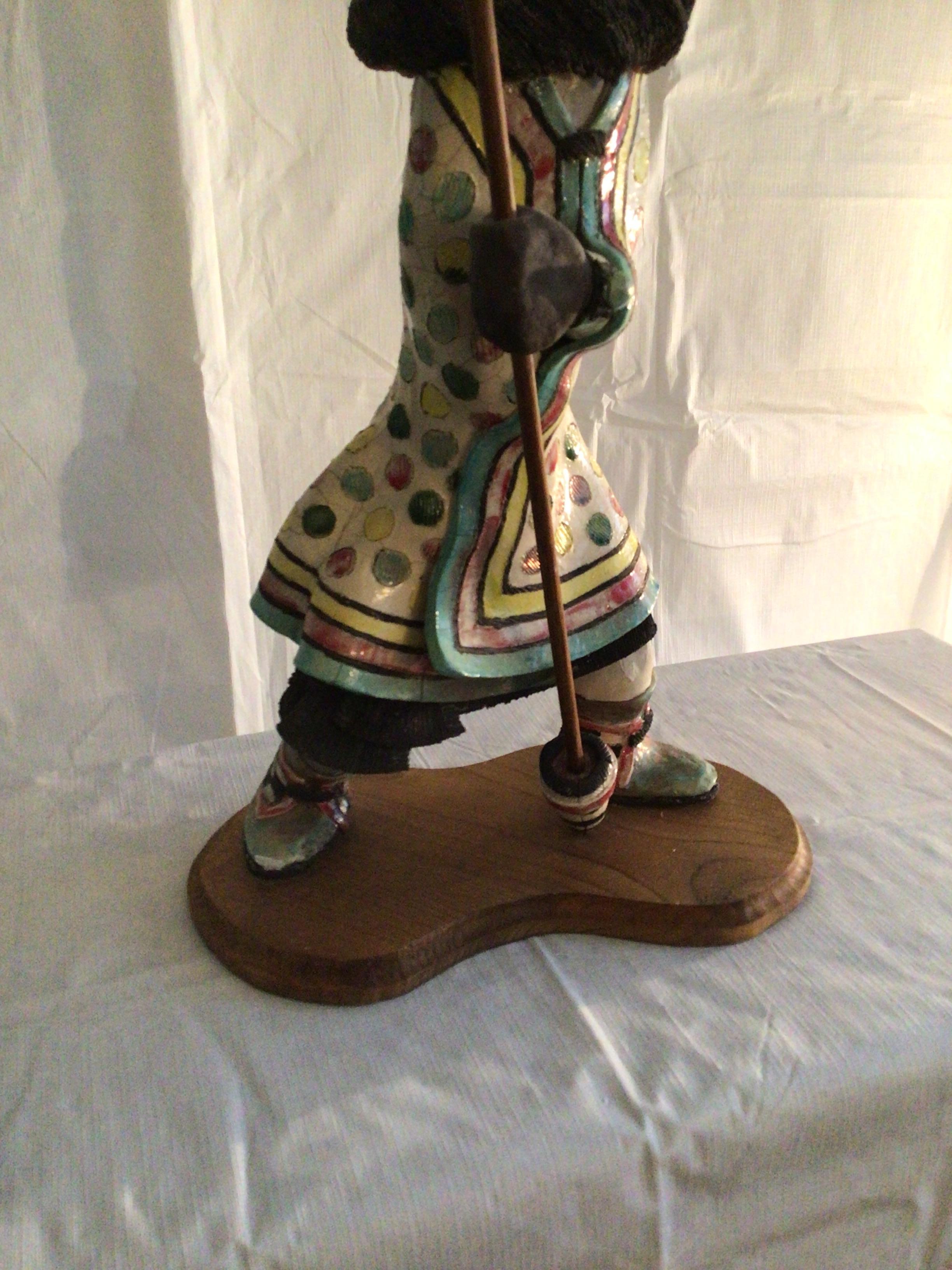 1995 Hopi Kachina-Puppe - Aholi (Keramik) im Angebot