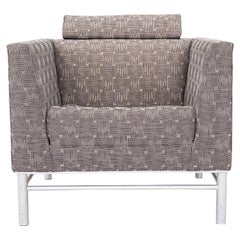 1995 Jack Cartwright Eastside Style Lounge Chair in braun/schwarzem Stoff