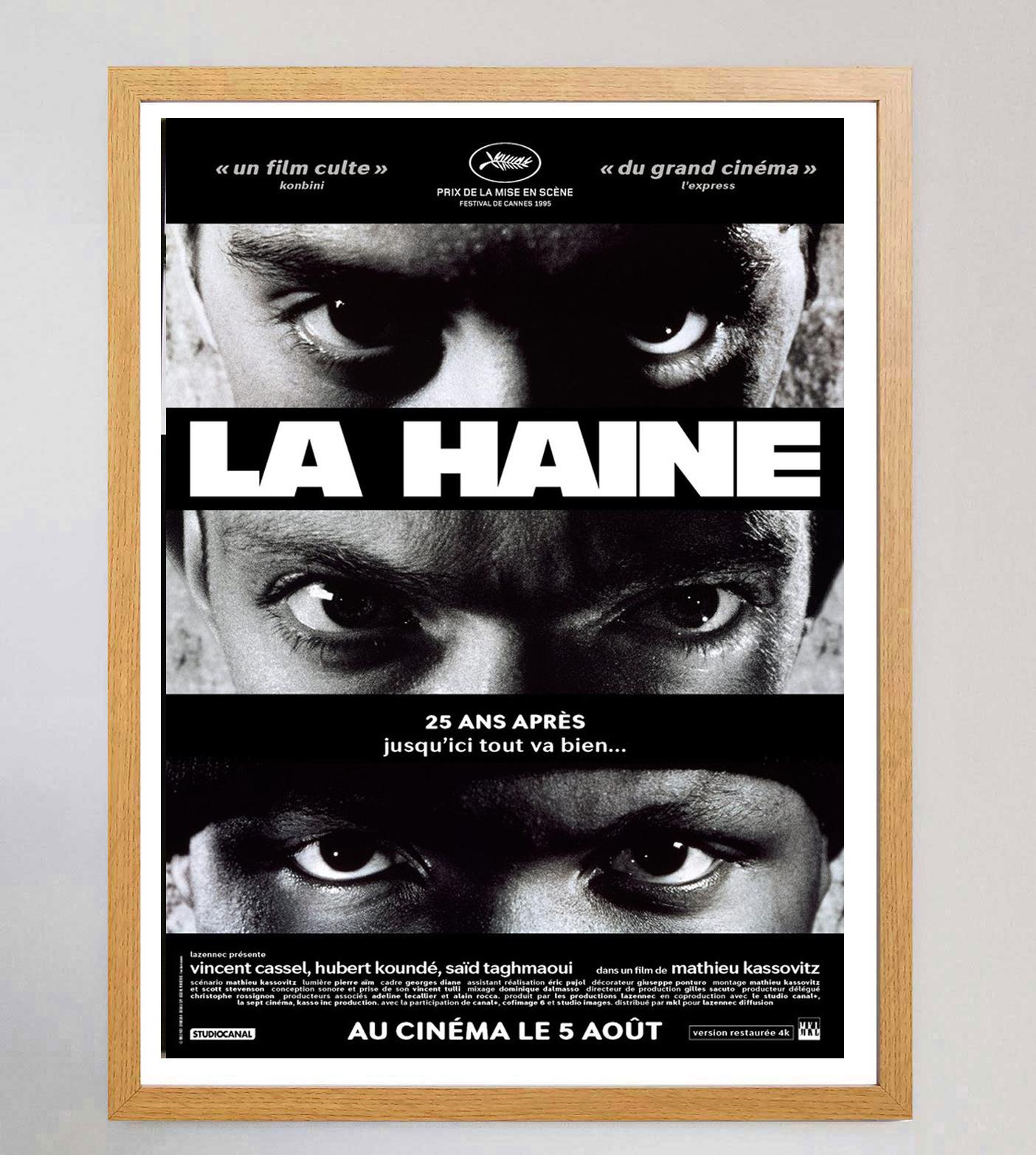 Français Affiche vintage originale La Haine (française), 1995 en vente