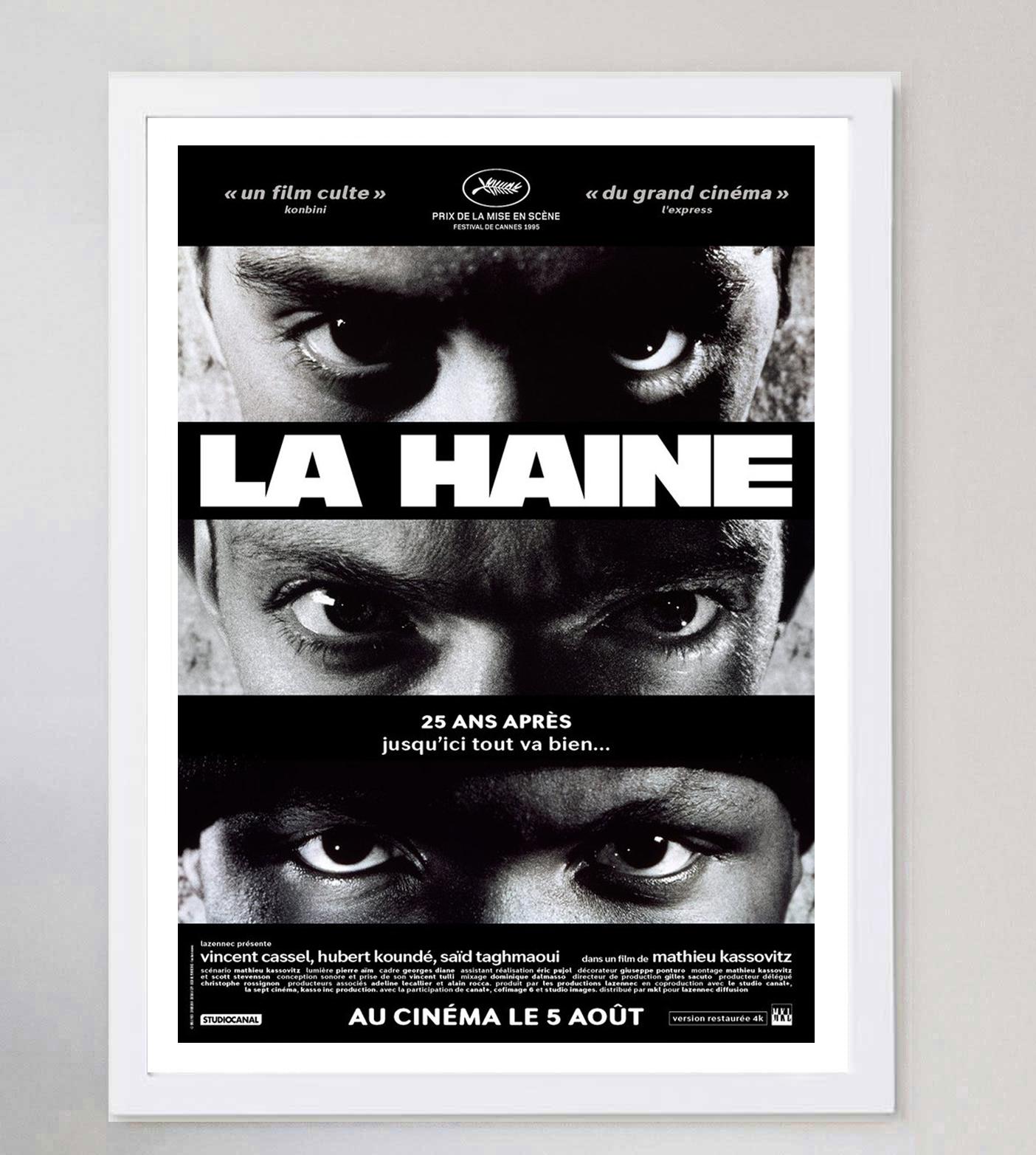 Late 20th Century 1995 La Haine (French) Original Vintage Poster For Sale