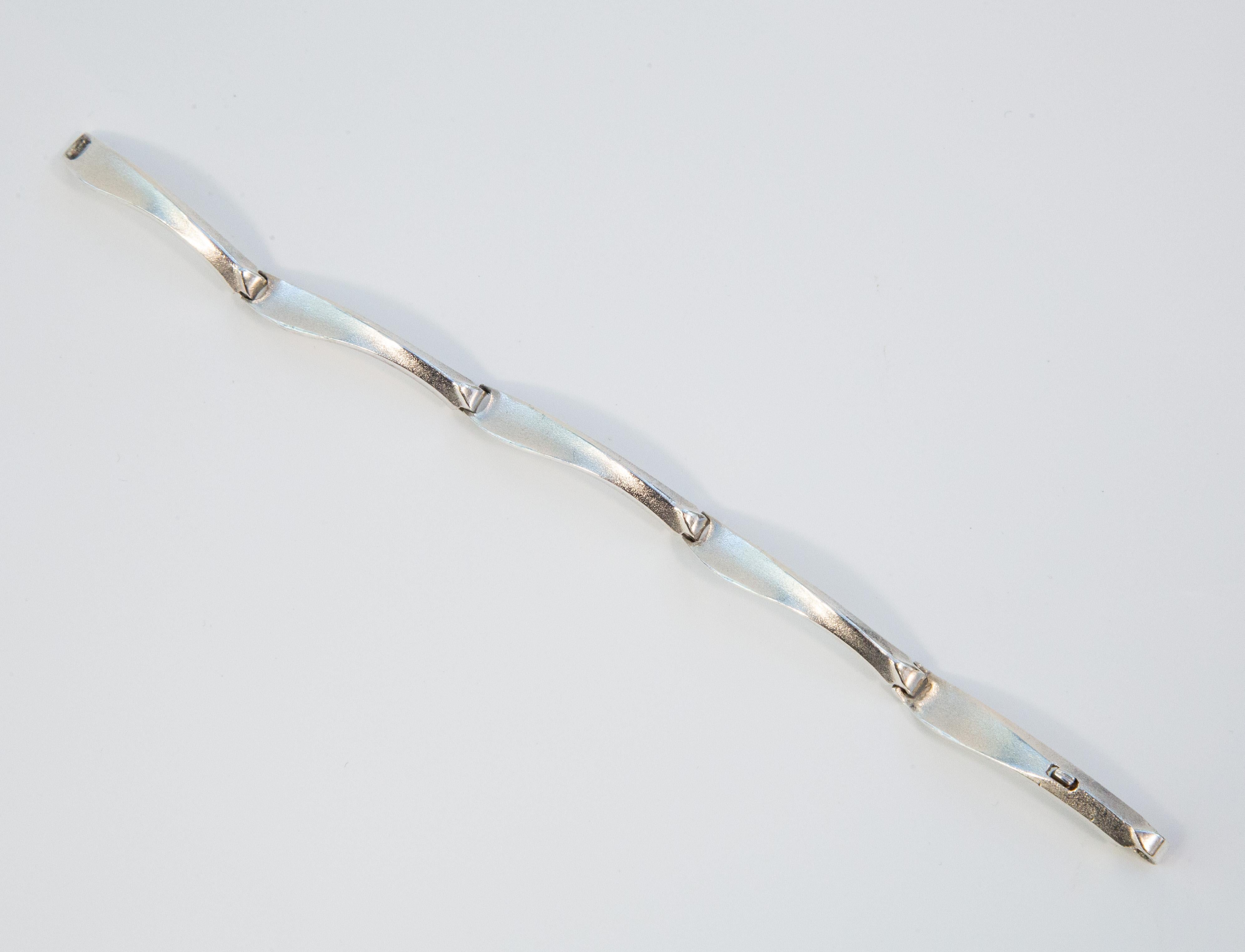 1995 Lapponia by Björn Weckström Sterling Silver Link Bracelet en vente 5