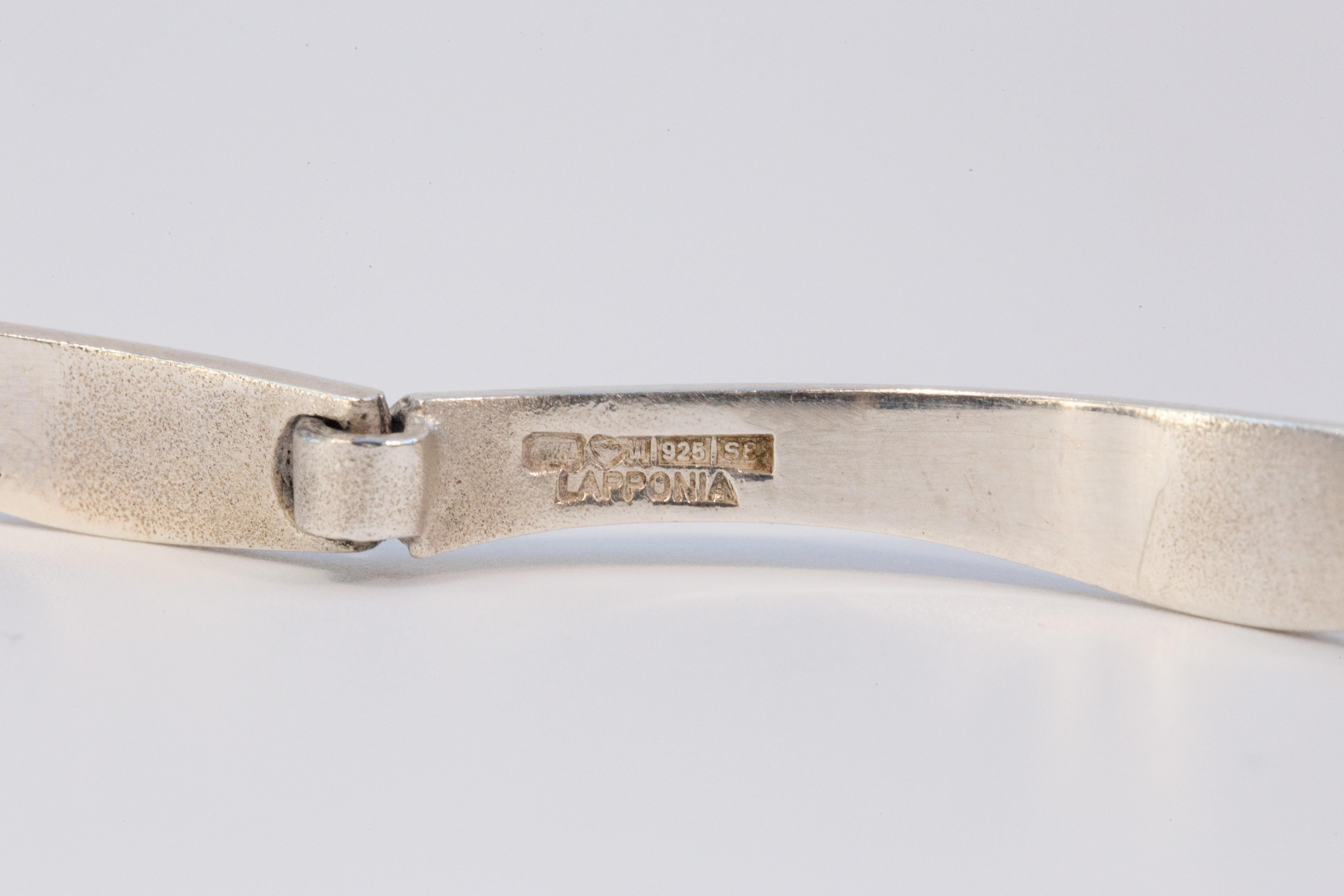 1995 Lapponia by Björn Weckström Sterling Silver Link Bracelet en vente 7