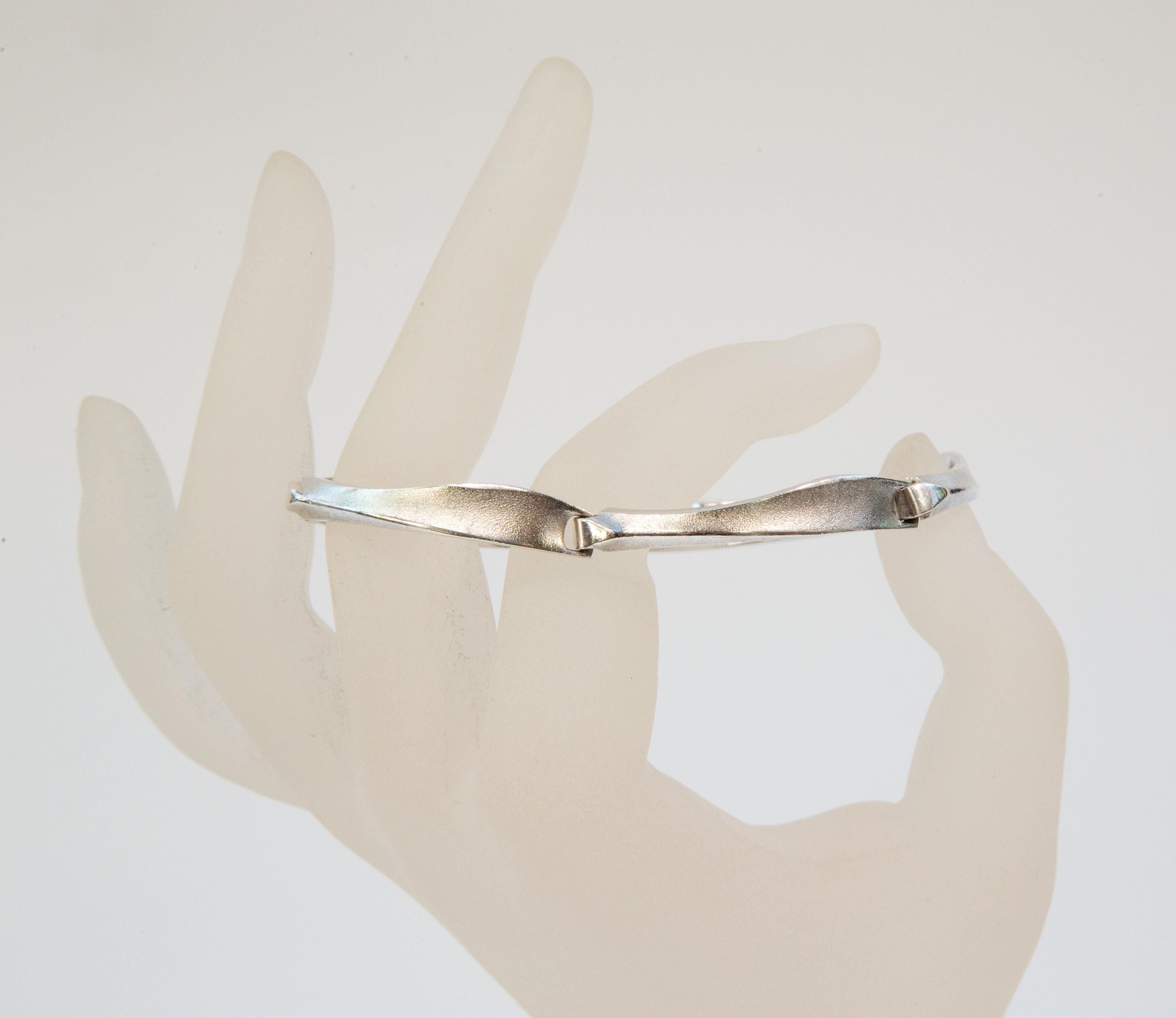 1995 Lapponia by Björn Weckström Sterling Silver Link Bracelet en vente 9