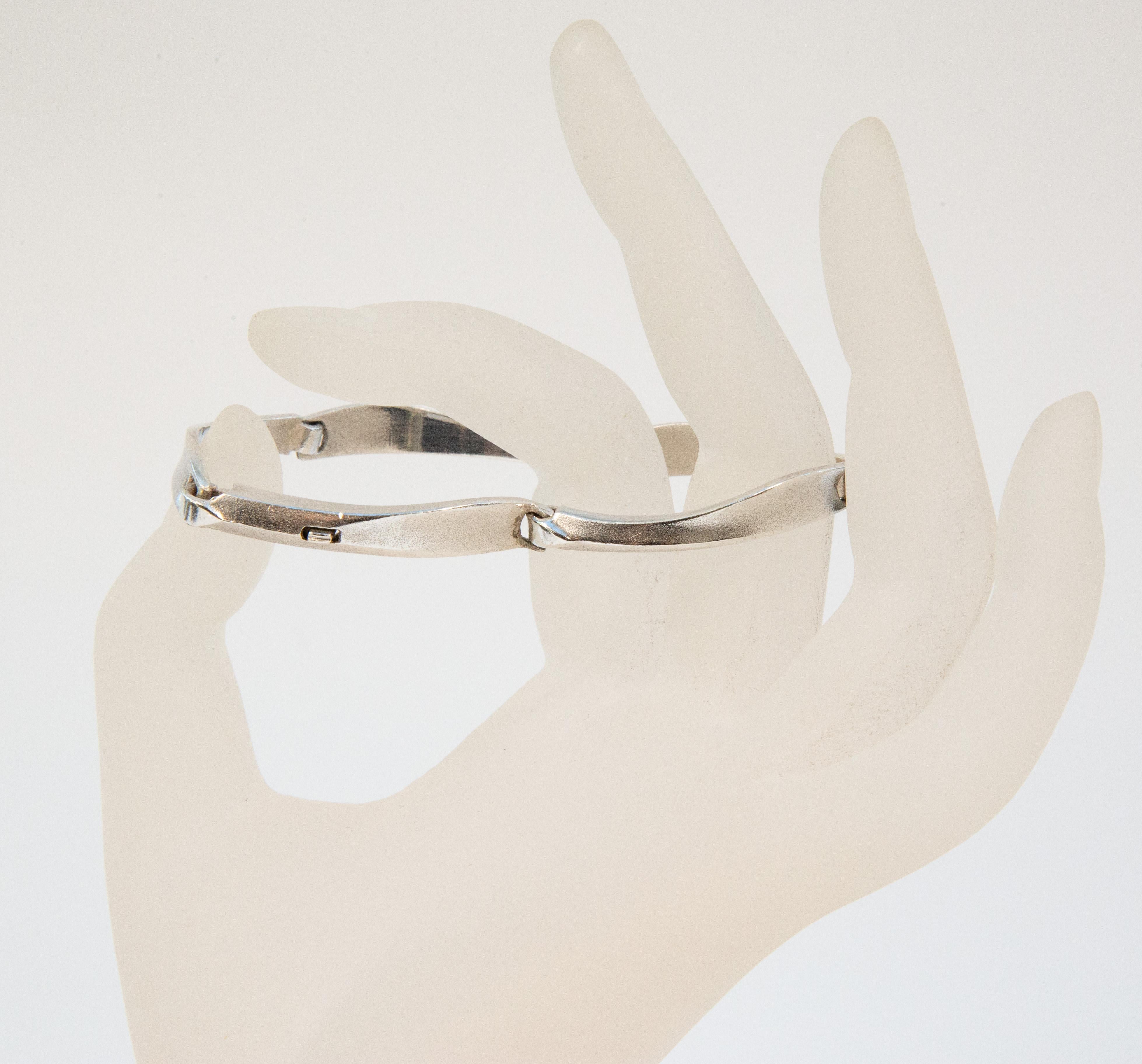 1995 Lapponia by Björn Weckström Sterling Silver Link Bracelet en vente 10