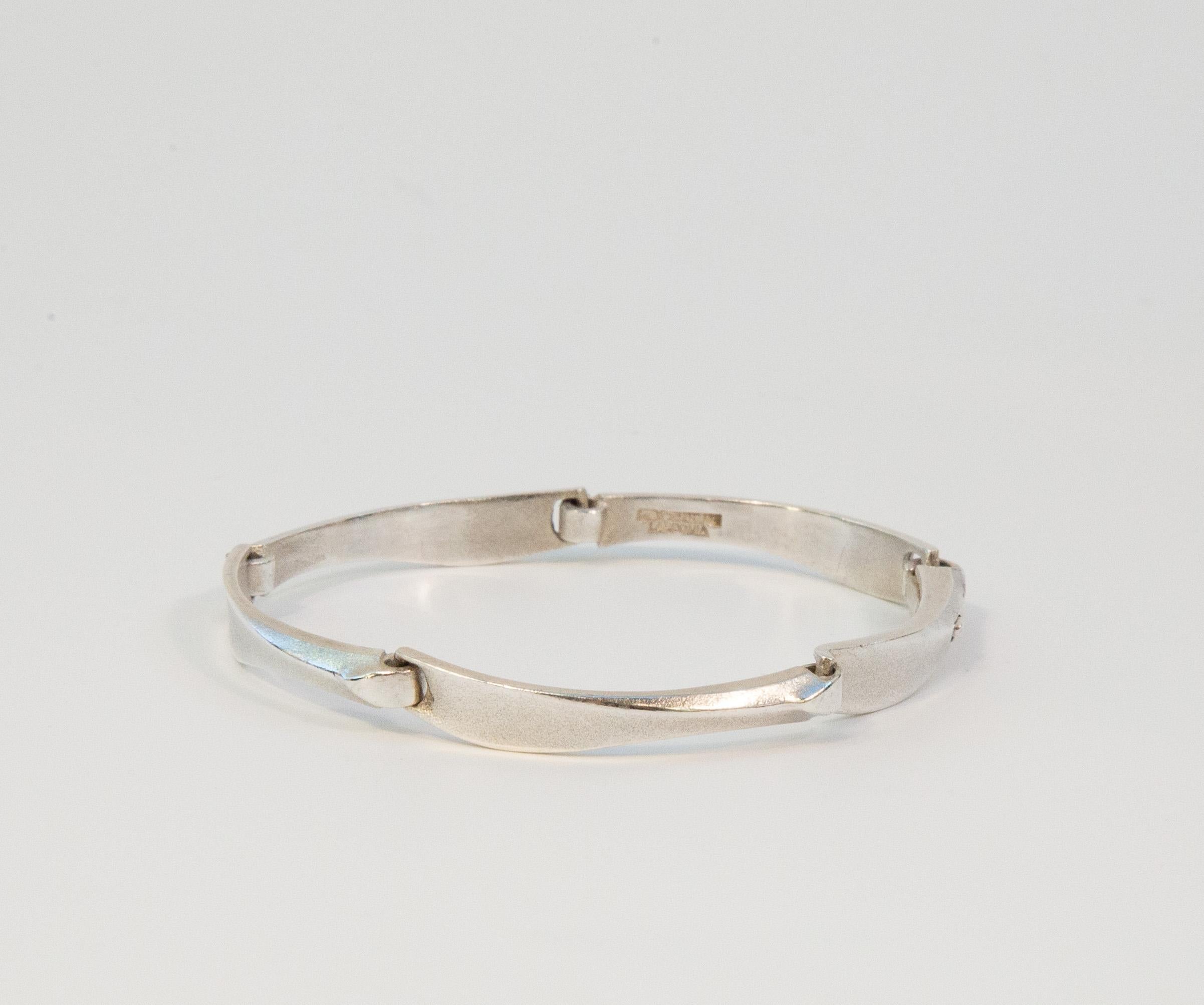 1995 Lapponia by Björn Weckström Sterling Silver Link Bracelet Unisexe en vente