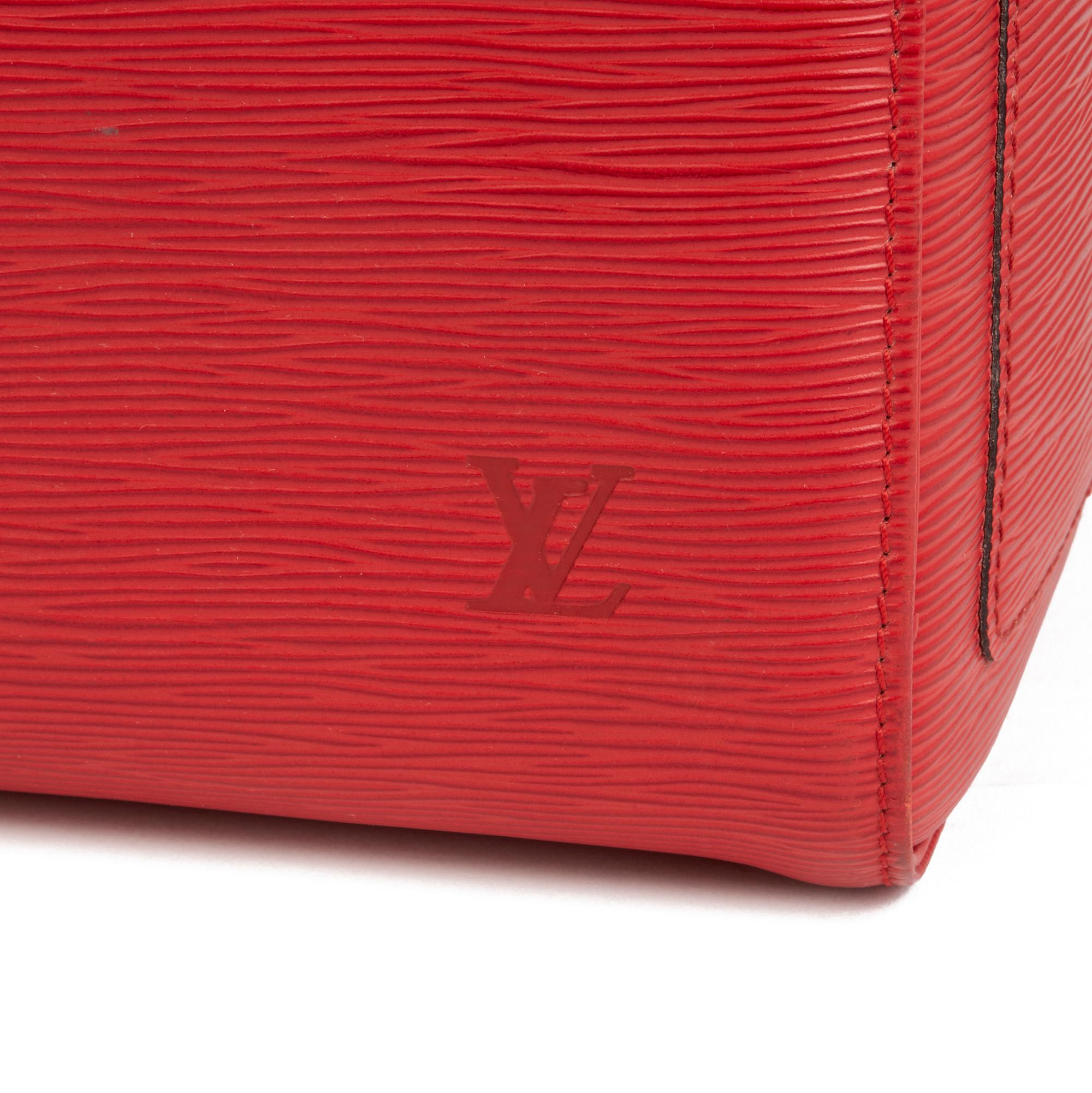 1995 Louis Vuitton Red Epi Leather Vintage Keepall 50 4