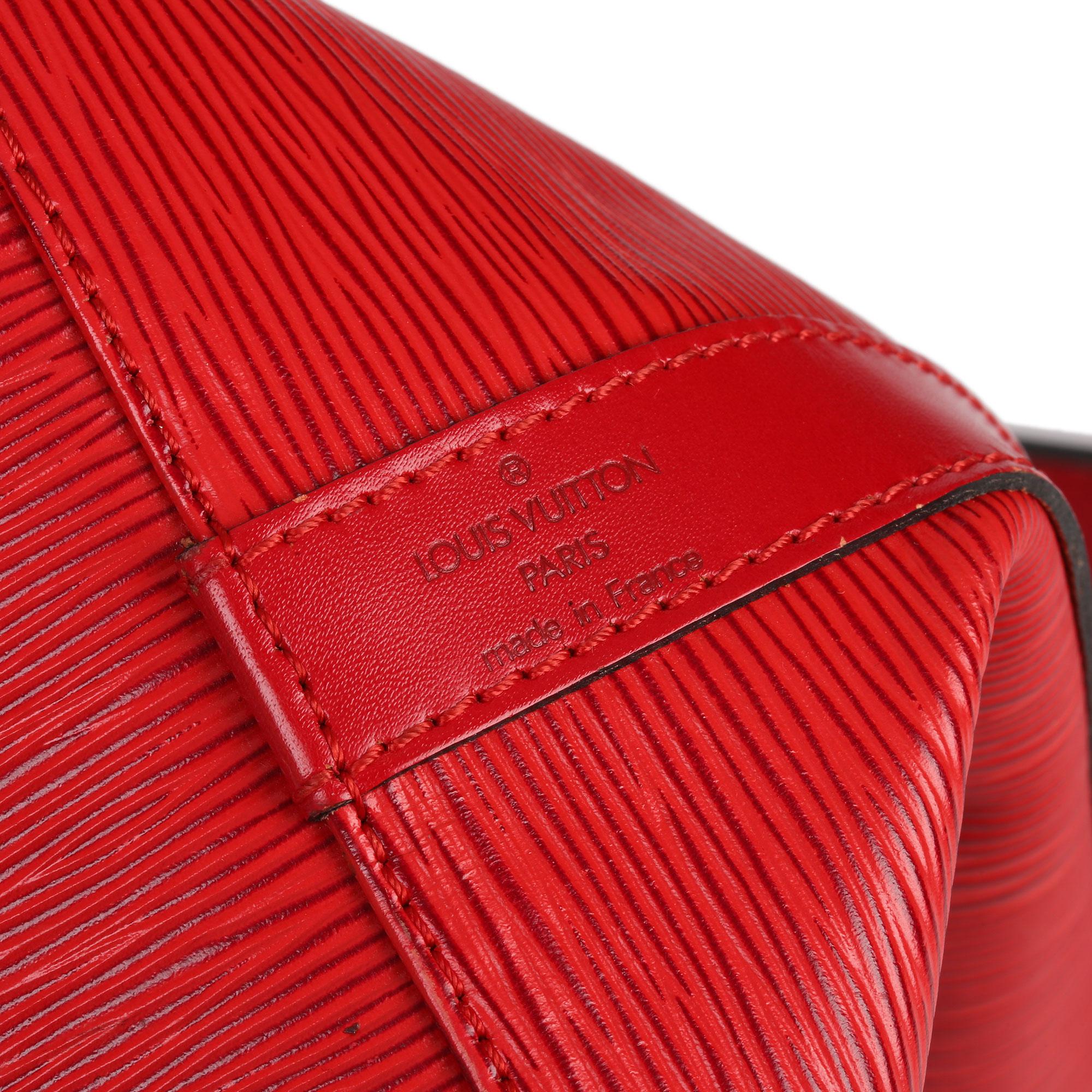 1995 Louis Vuitton Red Epi Leather Vintage Petit Noé 7