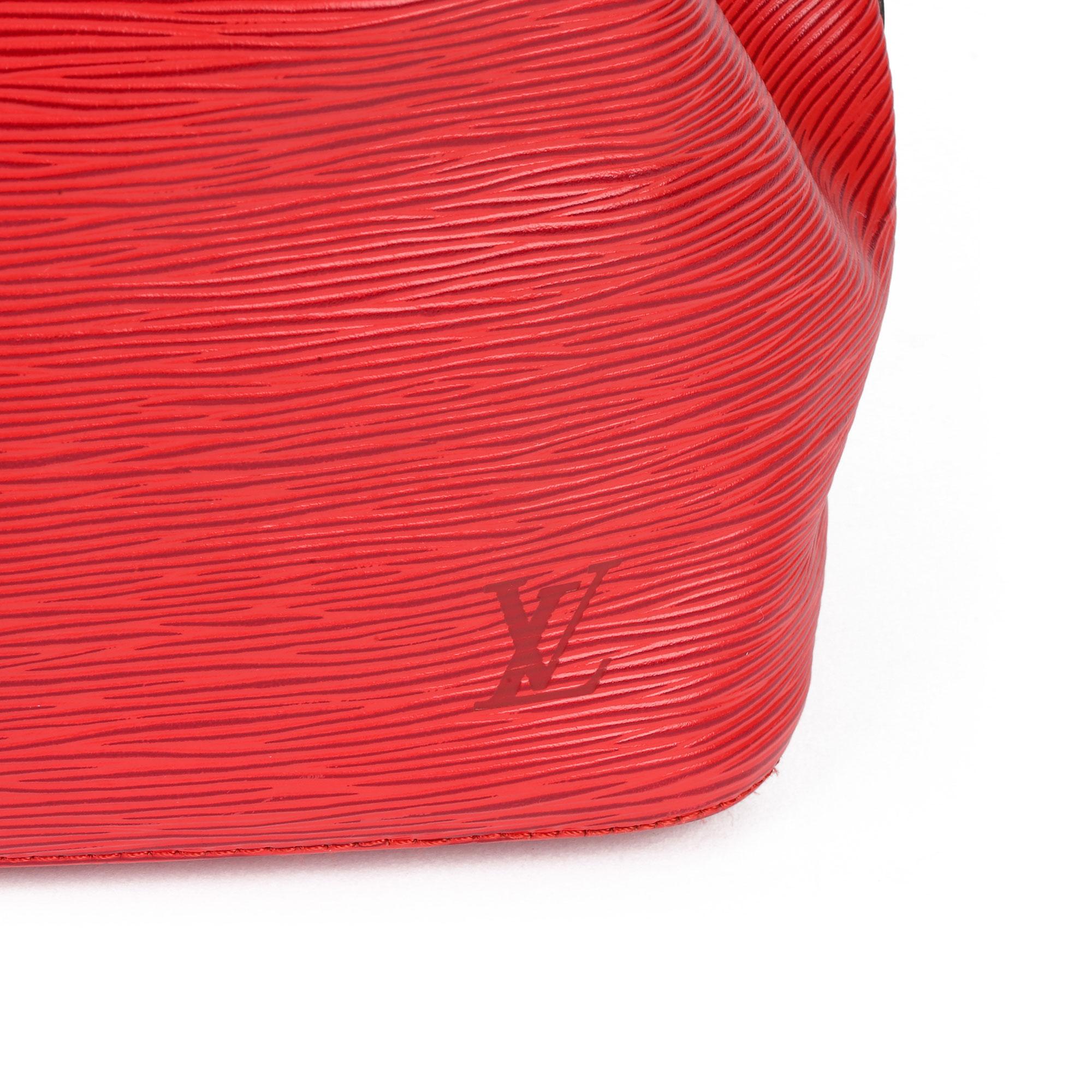 1995 Louis Vuitton Red Epi Leather Vintage Petit Noé 3