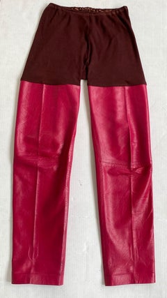 1995 Maison Martin Margiela Leather Runway Pants