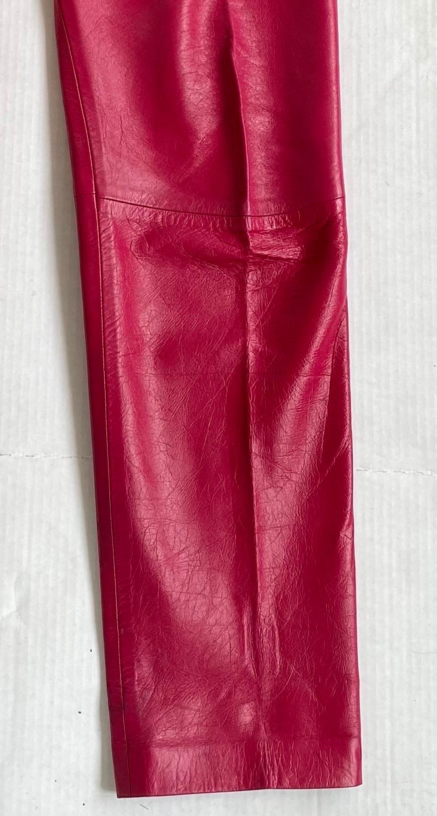 margiela leather pants