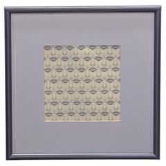 1995 Mark McCloud Blotter Art "Lips & Nose"