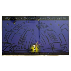 1995, Montreux Detroit Jazz Festival Vintage Poster