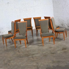 1995 Neoclassic Biedermeier Style Thomasville Grand Classic Dining Chairs Set 8