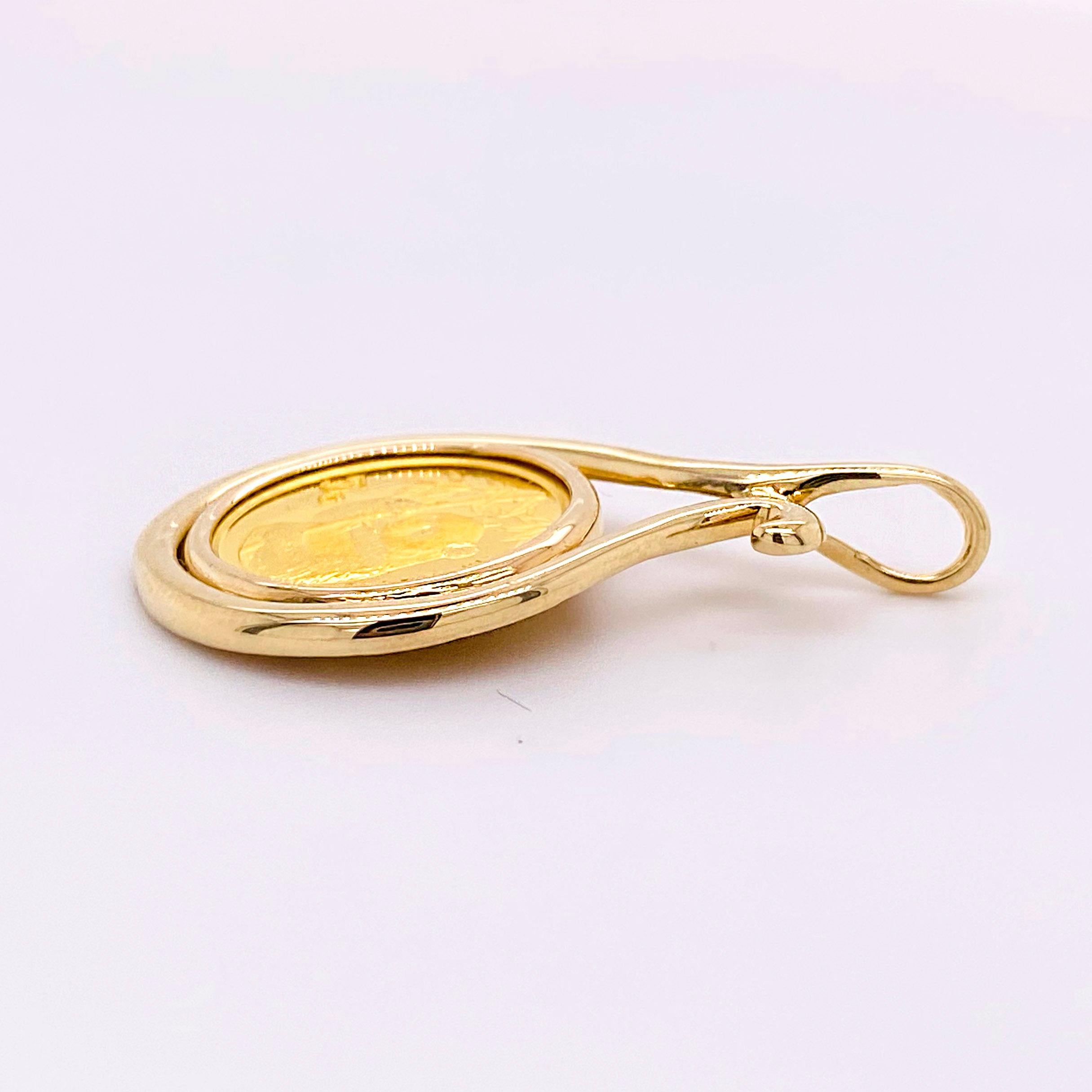 gold panda coin necklace