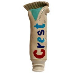 1995 Pop Art Ray Gross Ceramic Crest Toothpaste Tube