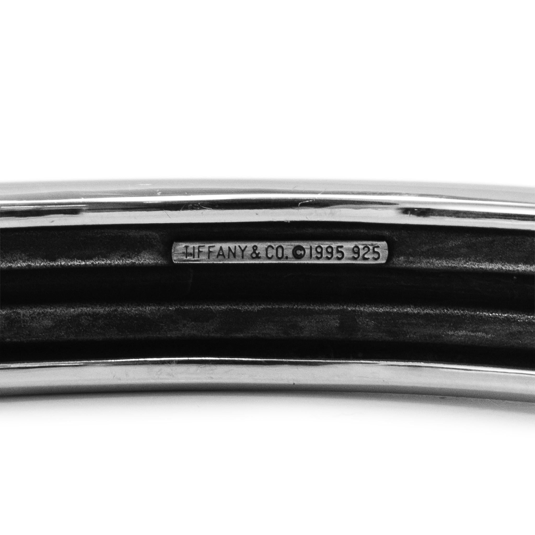 1995 Pensionamento di Tiffany & Co. Bracciale Atlas Groove in argento 925 in vendita 1