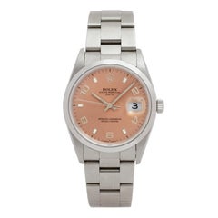 1995 Rolex Date Model 15200 Stainless Steel 34mm Salmon Dial