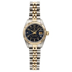 1995 Rolex Datejust Lady 79173 Two-Tone Automatic Navy Blue Boiler Gauge Dial