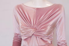 1995 "The Gianni Versace Dress" Gianni Versace Pink Velvet Ensemble