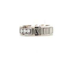 1995 Tiffany & Co 18K White Gold and Diamond Atlas Band