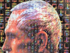 1995 Timothy Leary SMILE Mark McCloud Blotter Art Signed