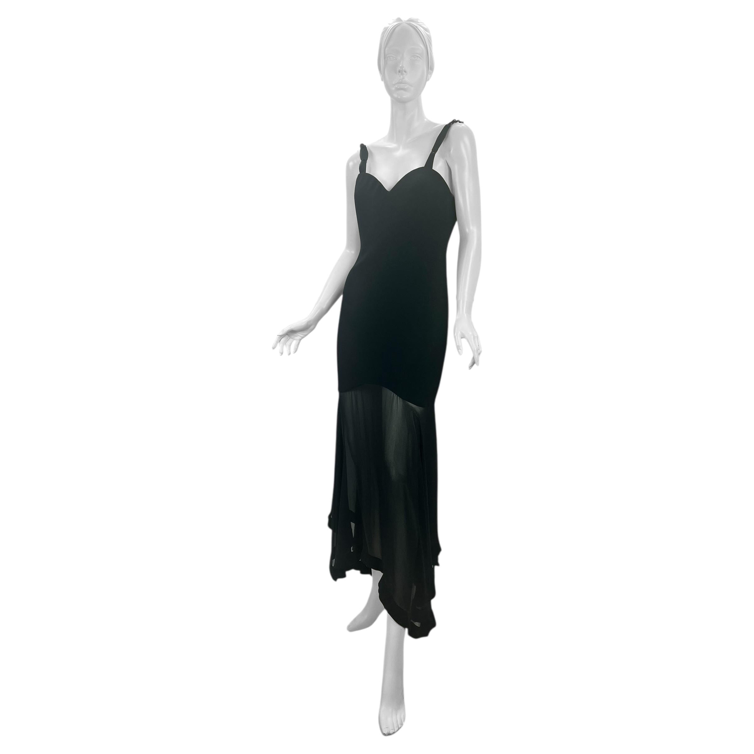 1995 Vintage Gianni Versace Couture Black Dress