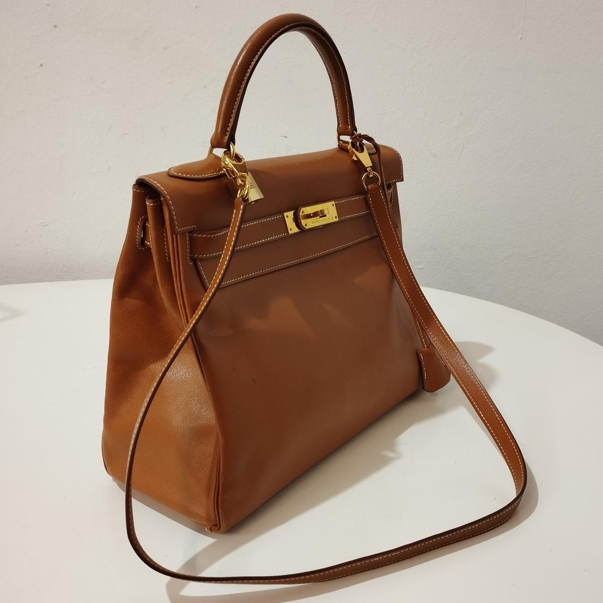 1995 Vintage Hermès Kelly 32 In Fair Condition In Gazzaniga (BG), IT