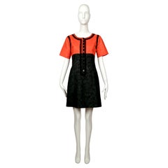 1995 Yves Saint Laurent Rive Gauche robe rouge et noire