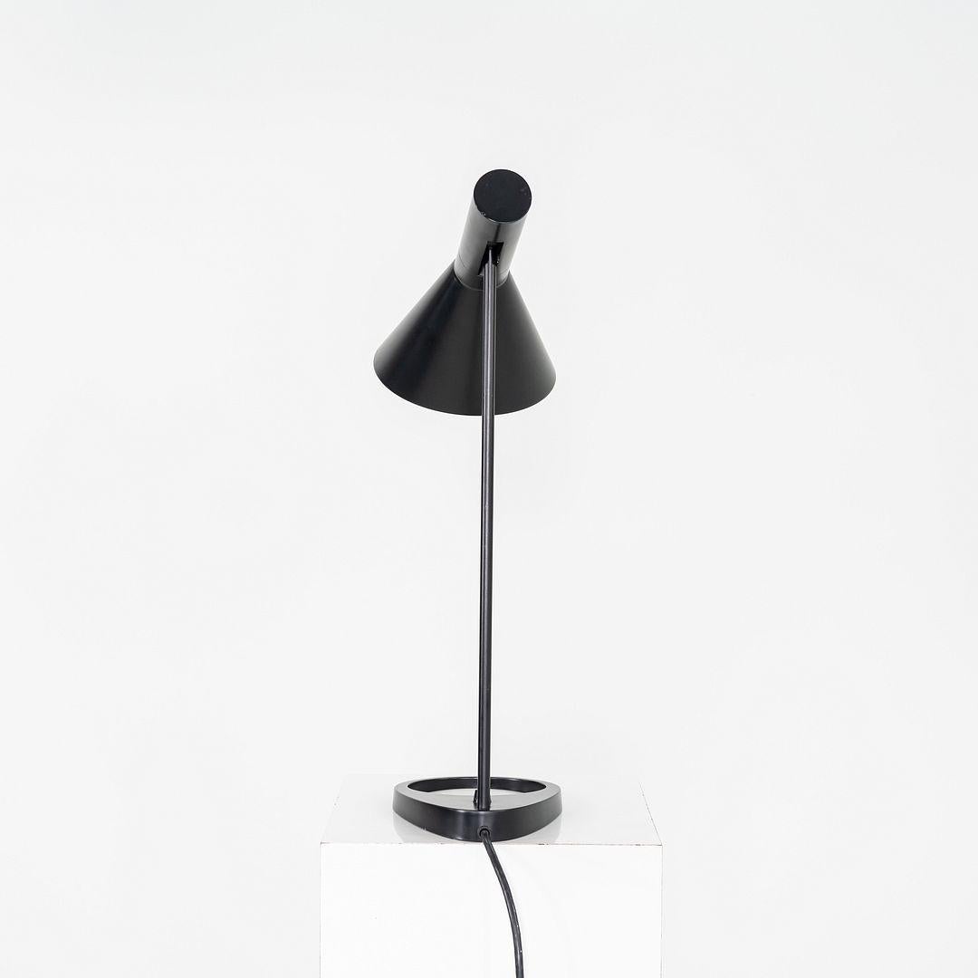 Danish 1996 Arne Jacobsen for Louis Poulsen AJ Desk / Table Lamp in Black For Sale