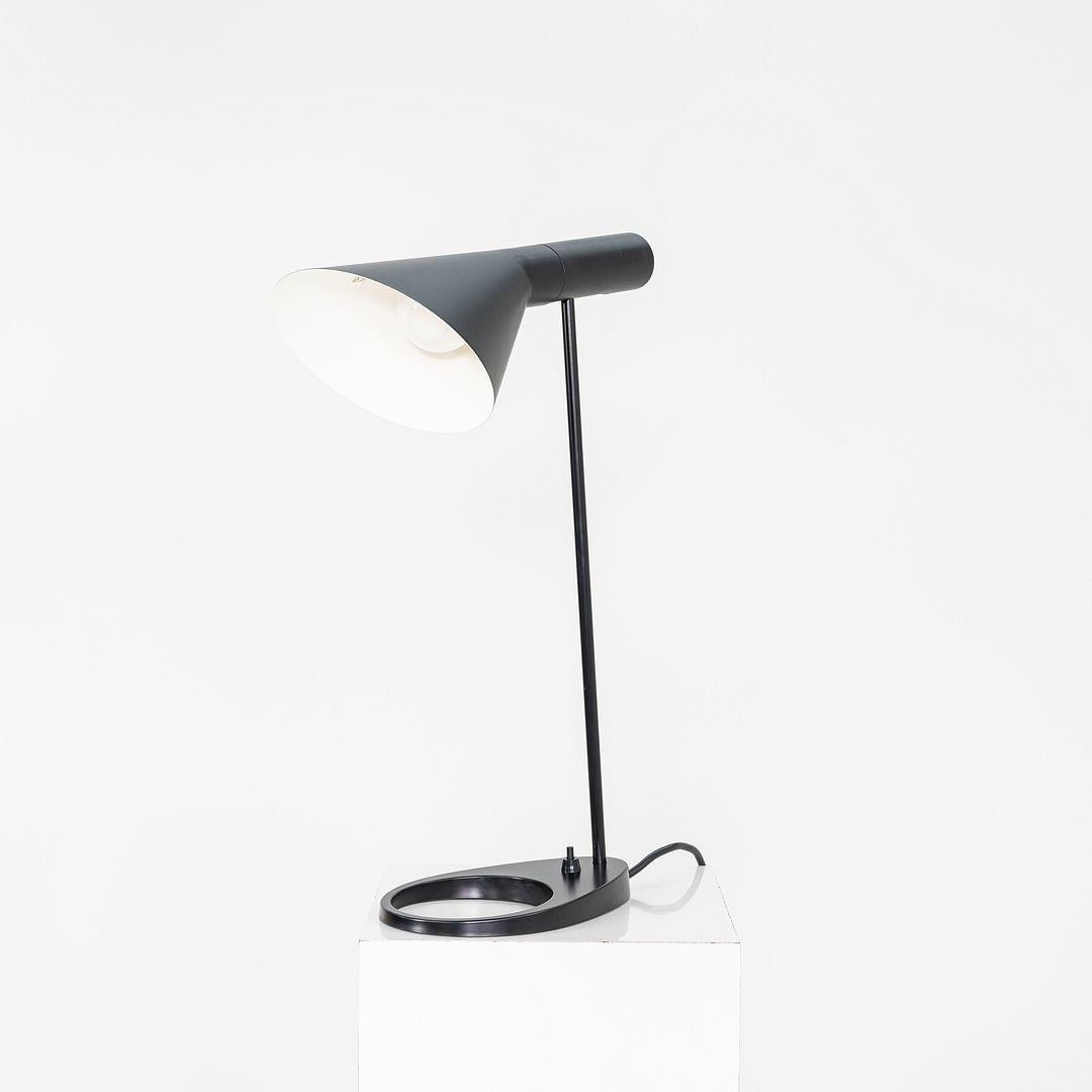 Danish 1996 Arne Jacobsen for Louis Poulsen AJ Desk / Table Lamp in Black For Sale