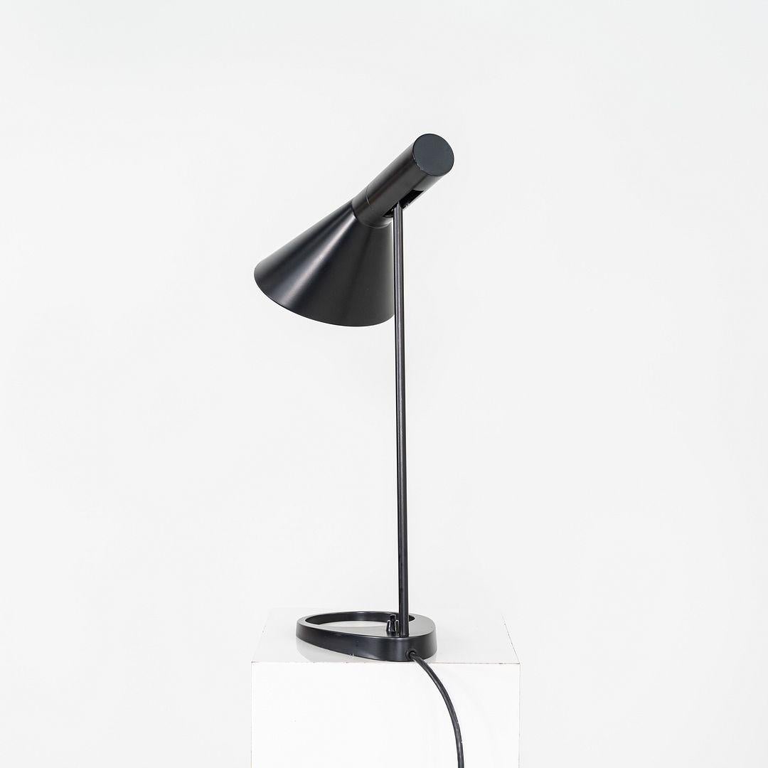 Late 20th Century 1996 Arne Jacobsen for Louis Poulsen AJ Desk / Table Lamp in Black For Sale