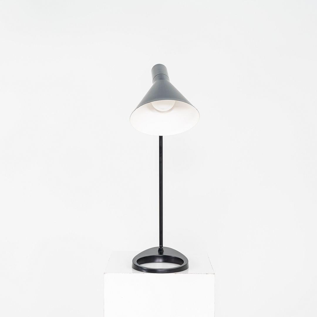1996 Arne Jacobsen for Louis Poulsen AJ Desk / Table Lamp in Black For Sale 1