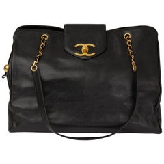 Chanel Retro Caviar Tote Bag - 20 For Sale on 1stDibs