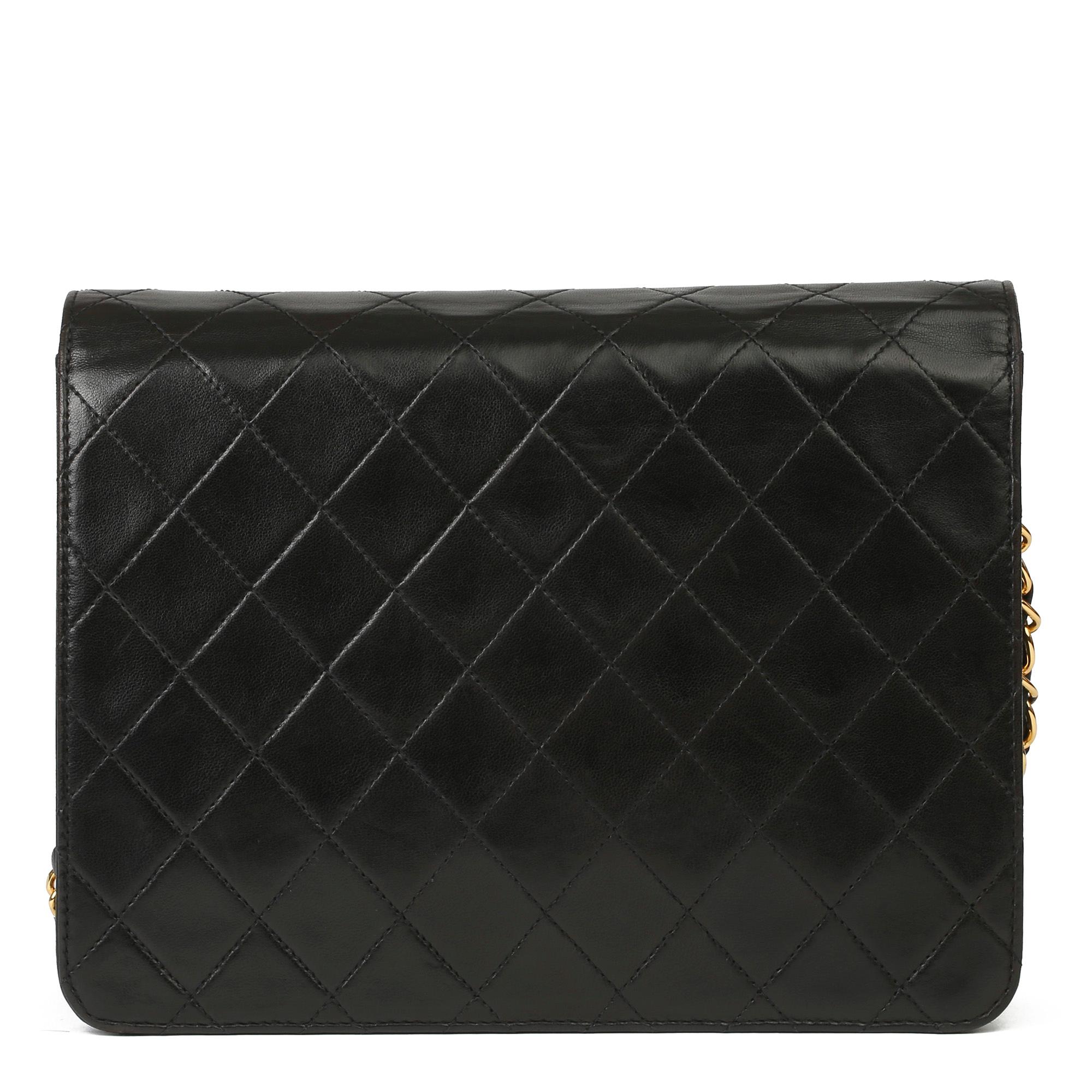 1996 Chanel Black Quilted Lambskin Vintage Small Classic Single Flap Bag In Excellent Condition In Bishop's Stortford, Hertfordshire