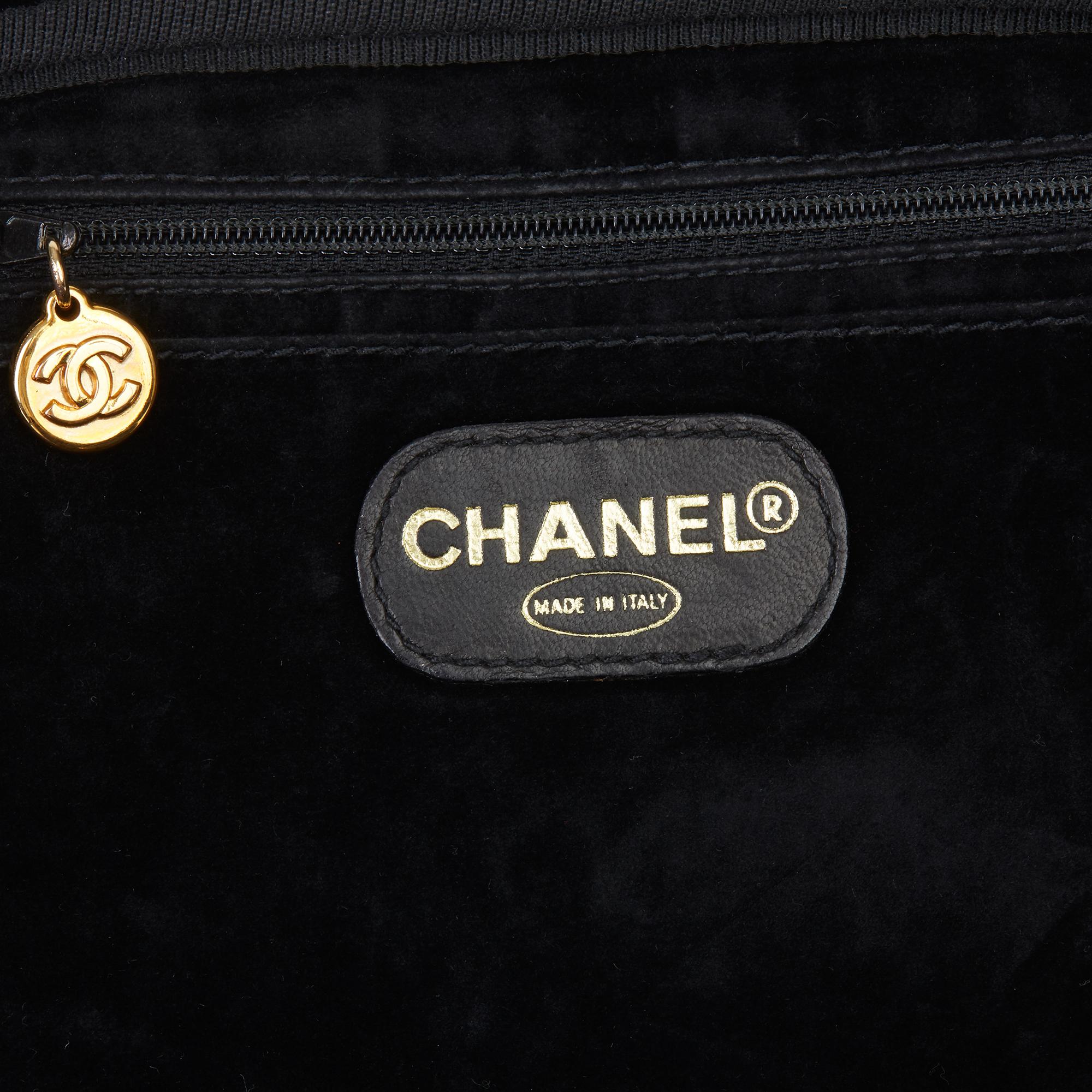 1996 Chanel Blue Denim Vintage Timeless Vanity Bag 3