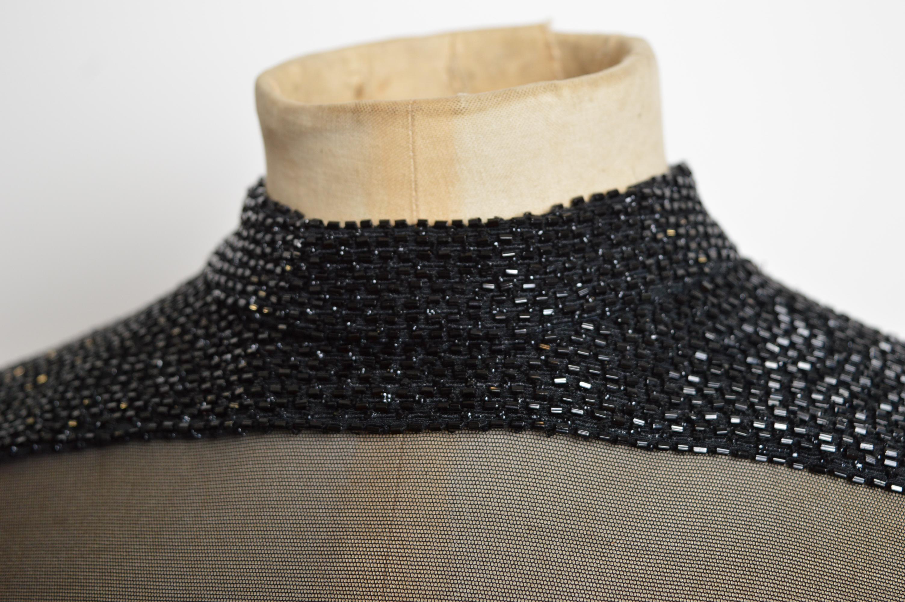 1996 Christian Dior by Gianfranco Ferré Perlenbesetztes Abendkleid Cocktailkleid im Angebot 3