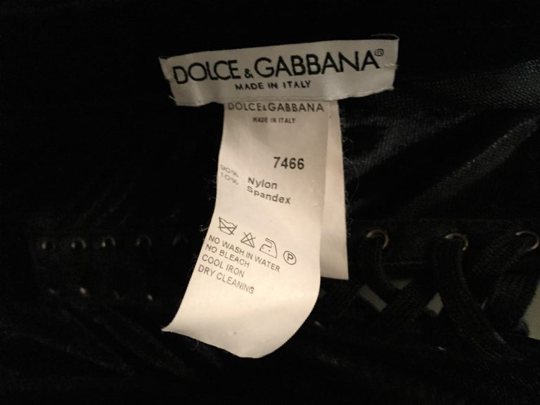 1996 Dolce and Gabbana Sheer Black Bandage Corset Cut-Out Wiggle Dress ...