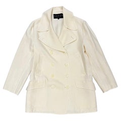 1996 Gucci by Tom Ford caban linen coat