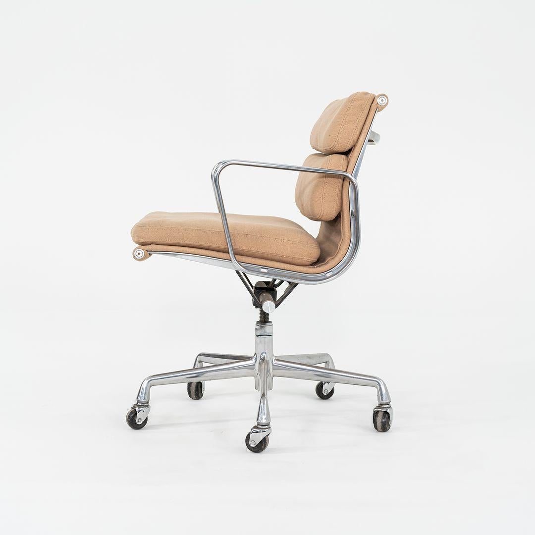 American 1996 Herman Miller Eames Soft Pad Management Desk Chairs in Tan Hopsack Fabric