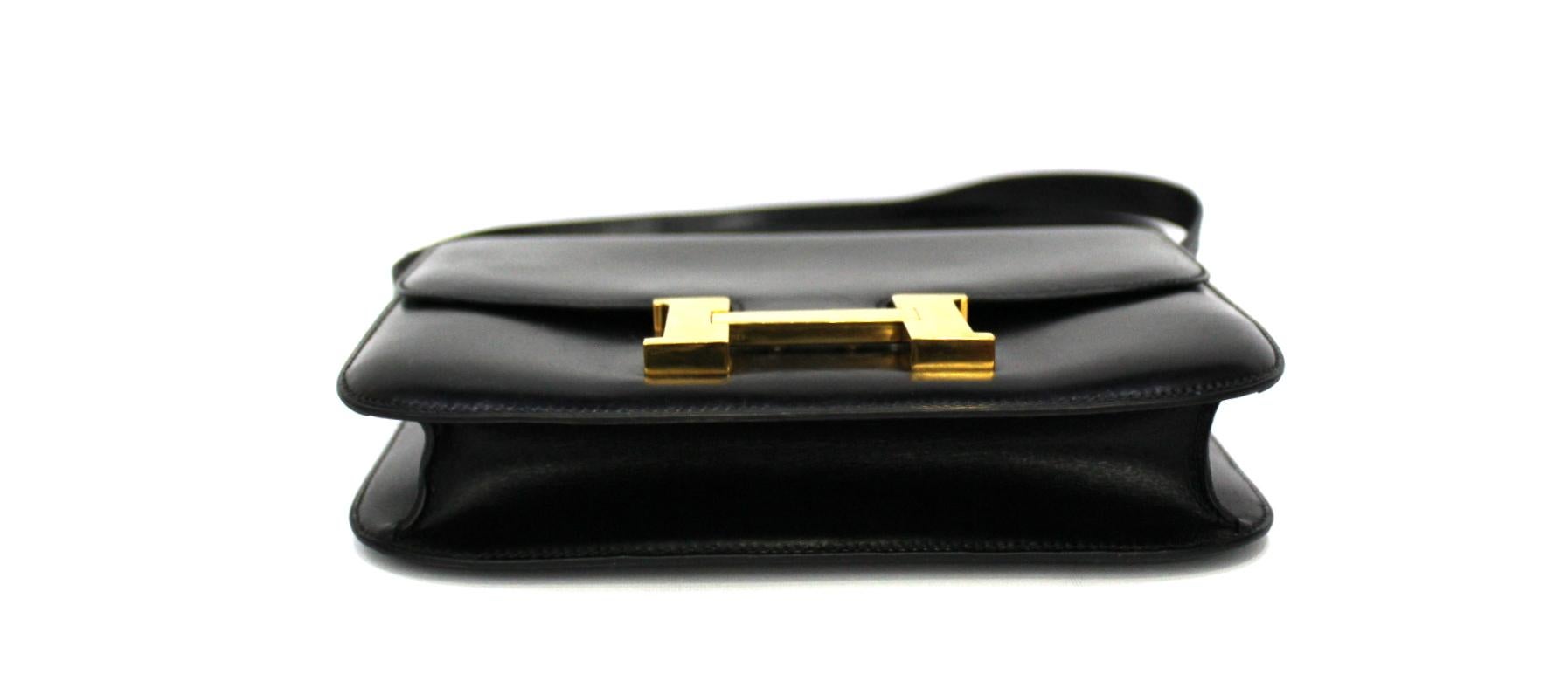 1996 Hermès Black Leather Constance Bag 2