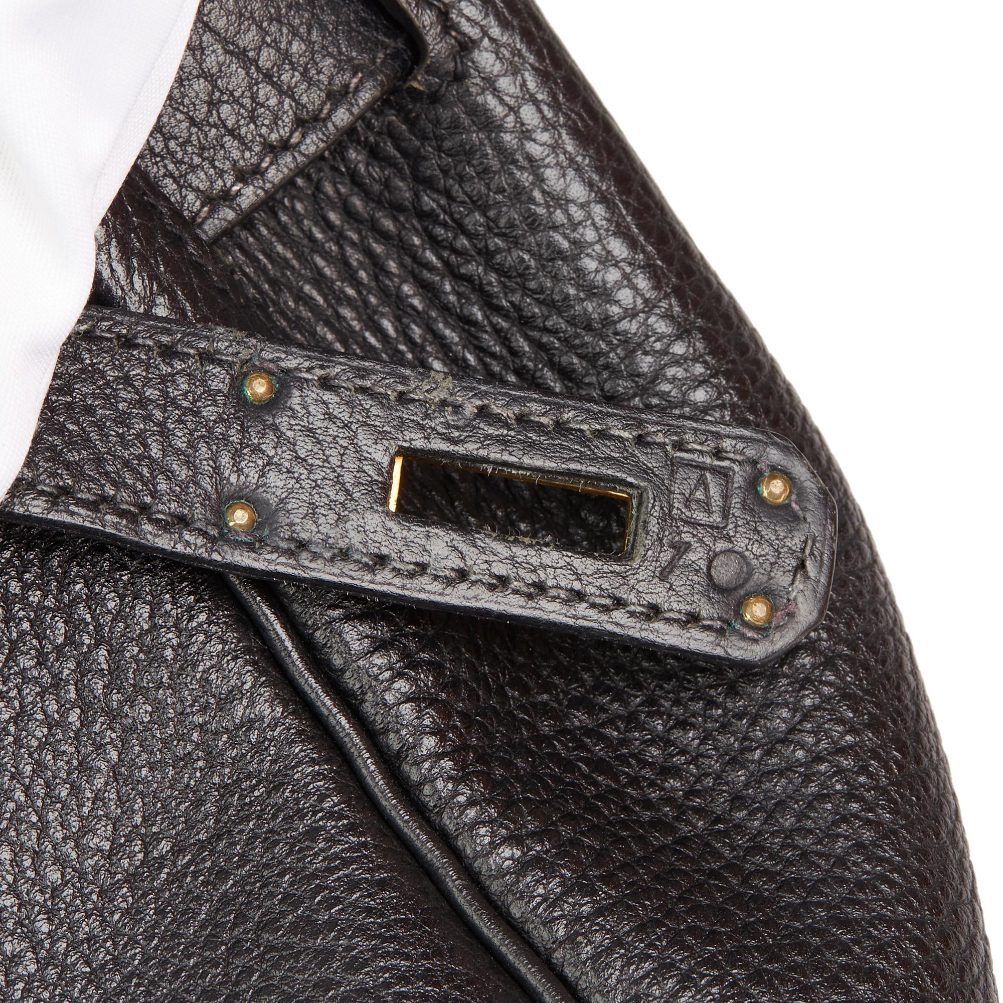 1996 Hermes Black Togo Leather Vintage Kelly Ado Backpack 2