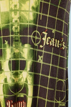 1996 Iconic X-Ray skeleton long jersey dress Gaultier Jean's