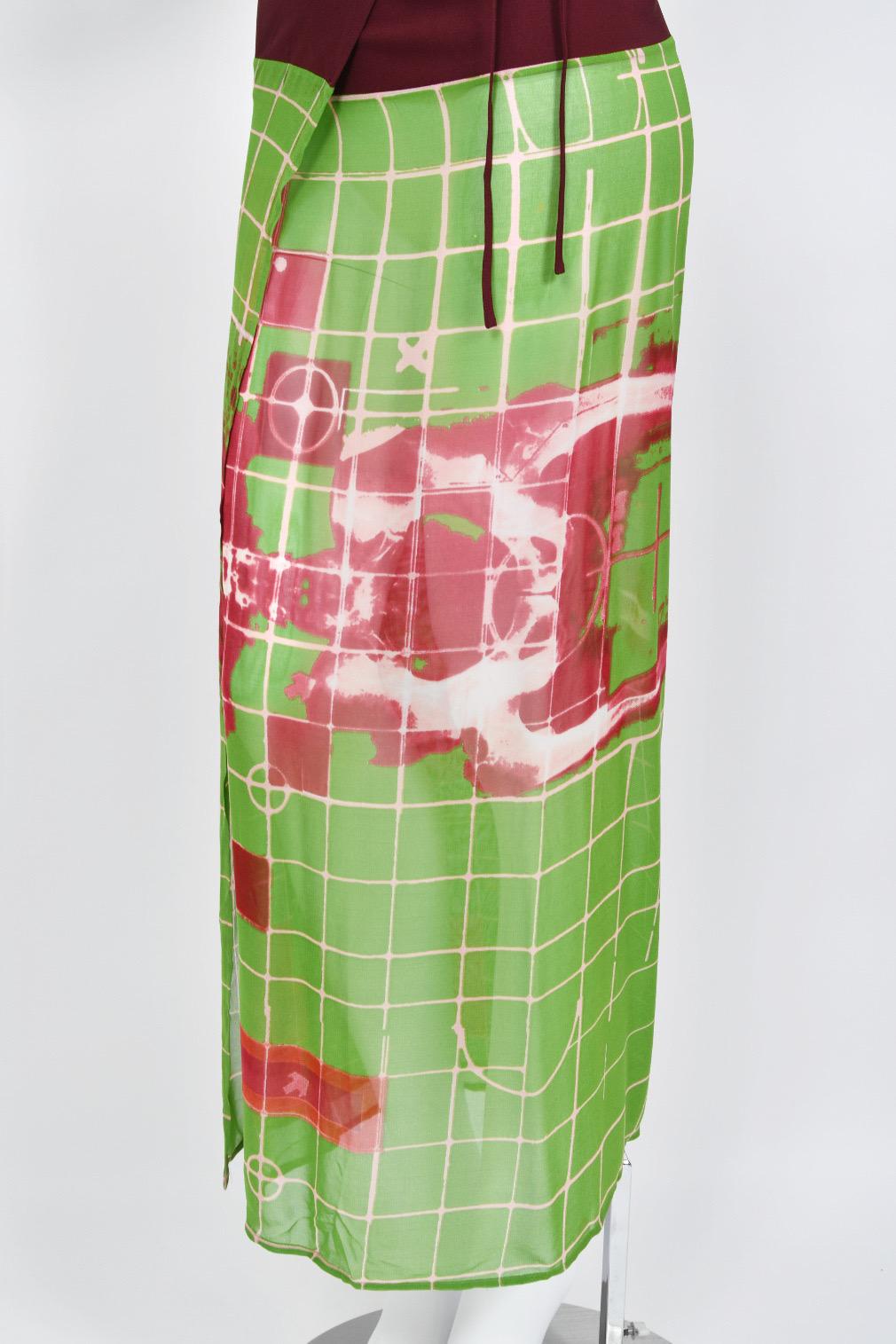 Robe bustier en soie graphique « Sex and the City » Jean Paul Gaultier Cyberbaba, 1996 10